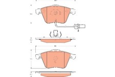 FRONT BRAKE PAD SET DISC BRAKE