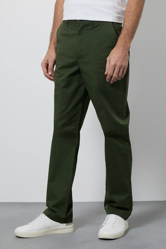 Maine dark green chinos mens - chinos,