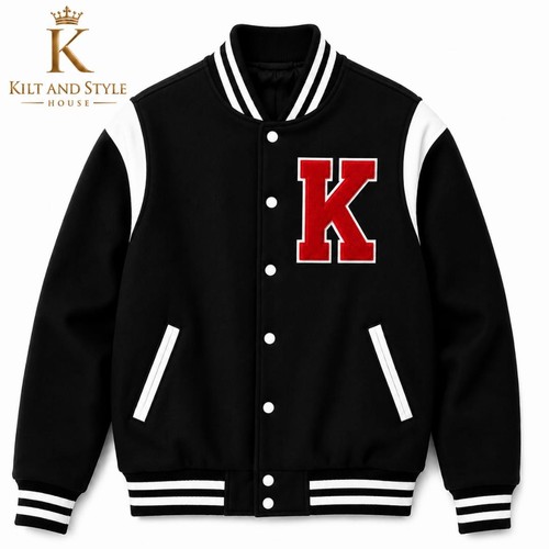 Custom black varsity jacket - varsity, |