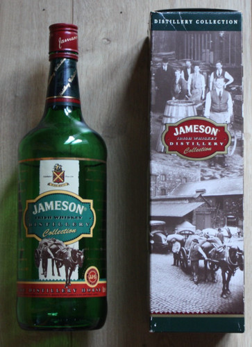 Jamesons whiskey empty - whiskey,