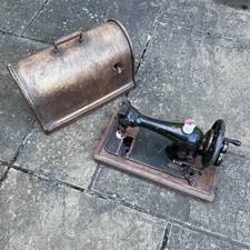 Vintage Singer Sewing Machine Hand Cranked - For Restoration as Rusty etc.