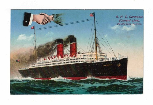 Vintage postcard c1910 cunard - postcard-,