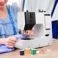 Electric Sewing Machine Portable Mini 38 Stitches Pedal Household Professional