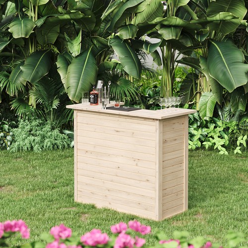 Rustic pine wooden counter - rustic,
