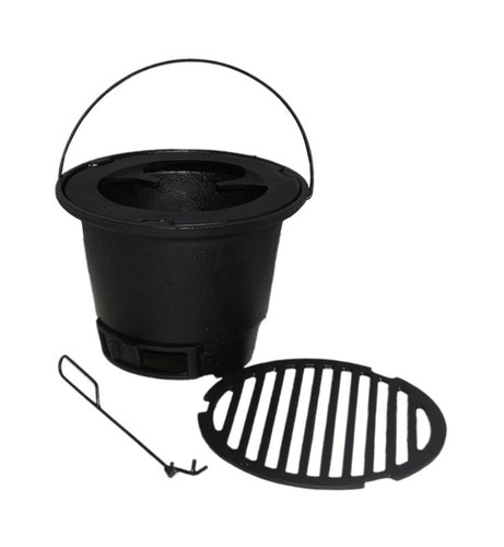 Cast iron bbq fire - fire,