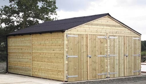 Timber garage good quality - garage,,