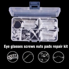 Spectacle Glasses Sunglasses Eye Glass Screws Nuts Pads Optical Repair Kit UK
