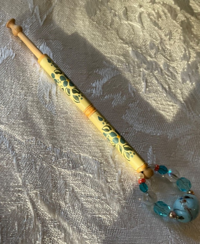 Vintage painted wood lace