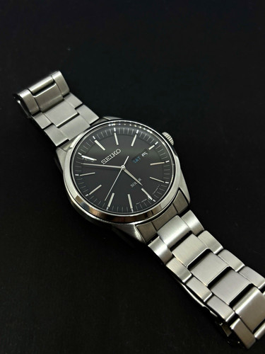 Seiko solar quartz 40mm black - seiko,