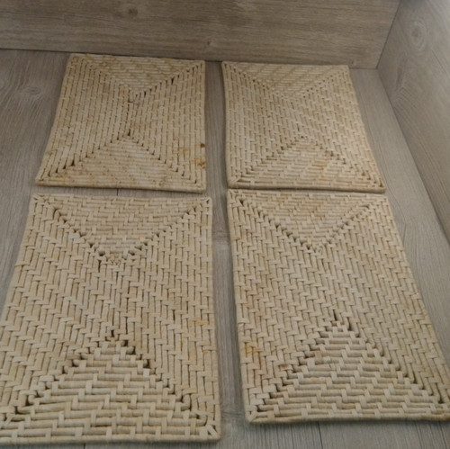 Vintage wicker rattan woven - wicker,