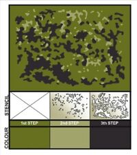Danish M84 CAMOUFLAGE Camo Pattern Airbrush Stencils Vehicle Bike German Army