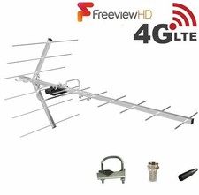 4G / 5G DIGITAL TV AERIAL KIT FREEVIEW HD FOR INDOOR OUTDOOR / LOFT INSTALLATION
