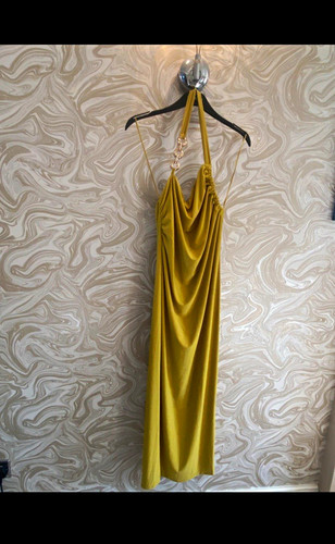 River island lime satin cowl - lime,
