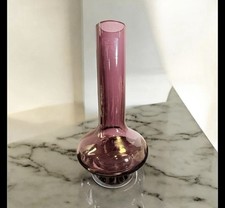 Amethyst glass bud vase titled 'Marquis by Waterford' by Waterford Crystal