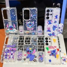 For iPhone Samsung Cute Cartoon Stitch Lovely Phone Back Case Fashion Women Girl