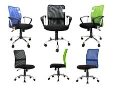 Ness Office Chair Swivel Desk Operator Mesh Back Fabric - With or Without Arms