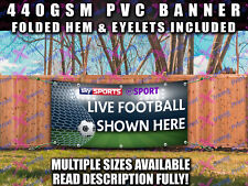 LIVE FOOTBALL SHOWN HERE PUB BAR BANNER SIGN SIGNS Indoor Outdoor SKY SPORTS PVC