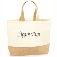 Zodiac Tote Bag: Cotton Canvas
