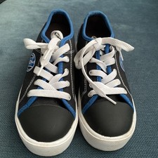 Boys Heelys Navy Blue Canvas Size Uk 1 Excellent Condition