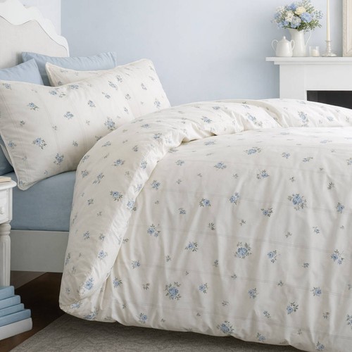 Cotton floral blue - cotton,