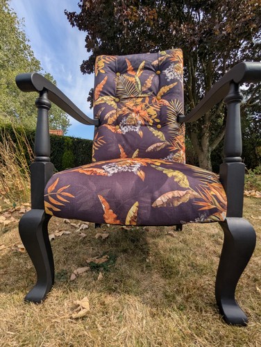Reupholstered occasional chair - reupholstered,