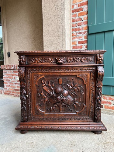 Antique french wine cabinet - antique,