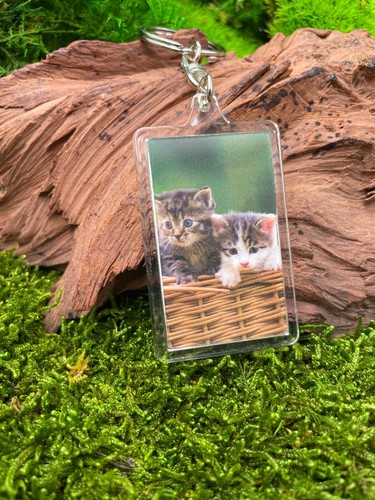 Baby kitten cat keychain - cat, 3d