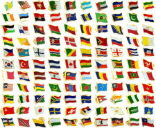 Flag Pin Badges Brooch Travel