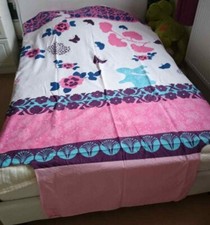 Vertbaudet Pink Floral Duvet Cover Bedding Size Single