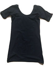 Topshop Black Lycra mini dress UK 10 Festival Clubbing Holiday