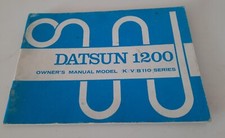 Datsun 1200 K V B110 Series Owners Manual Instruction Handbook FREE POSTAGE 455