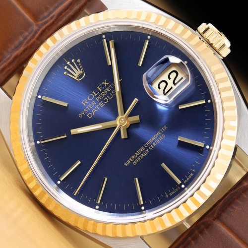 Rolex mens datejust - datejust, blue