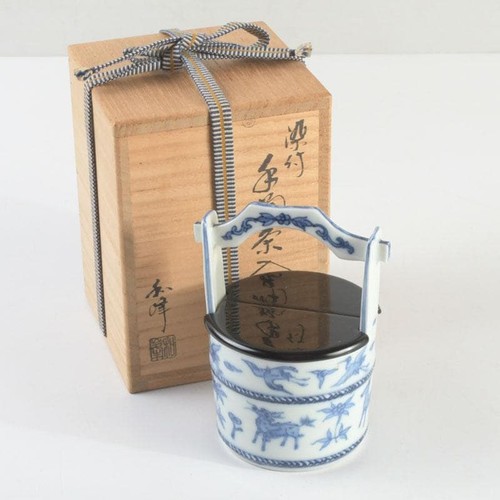 Vintage japanese tea caddy - tea,