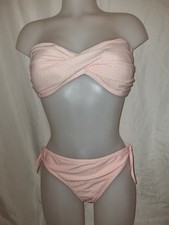 Gorgeous pink MATALAN bikini top bottom set size 16