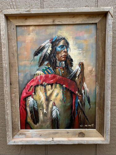 American indian portrait oil - indian, -oil
