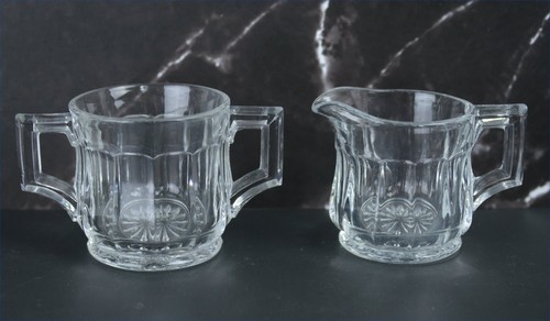 Vintage krys tol glass creamer - glass,