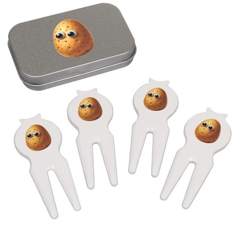 Funny potato face golf divot - 'funny,