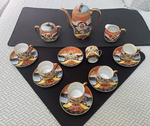 Vintage japanese tea set hand - vintage,