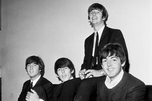 The beatles pose for group - the, a