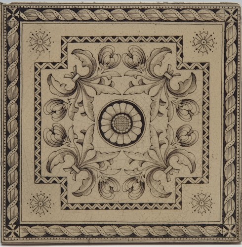 Victorian fireplace tile - victorian,