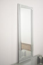 Full Length Sparkle Silver Glitter Wall Mirror Frame Glass Living Room 40x110cm