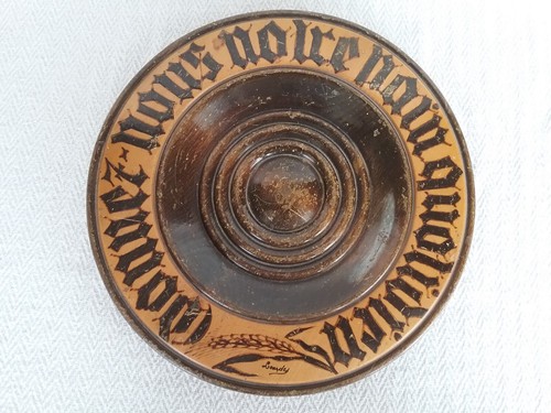 Antique french lourdes round - french,