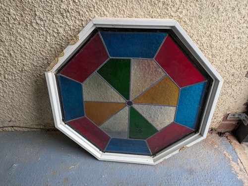 Octagonal stained glass window - octagonal,