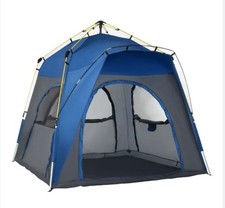 Outsunny A20-054GY-3 4 Person Pop Up Tent - Grey