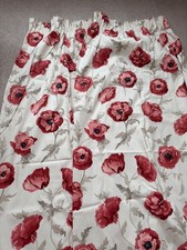 laura ashley curtains freshford poppy 62 w 72 long plus tie backs
