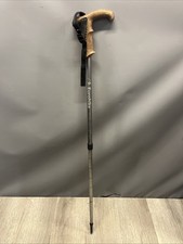 Eurohike Walker Pole with Handle Telescopic Metal Walking Trek Stick Silver D202