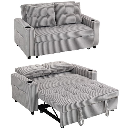 Homcom seater pull out sofa - 2,