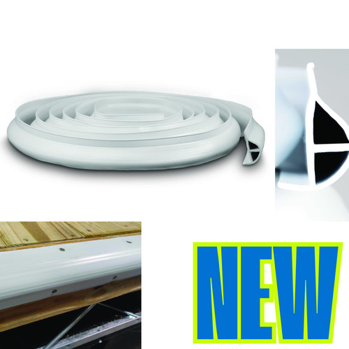 Shape dock edging white - dock,
