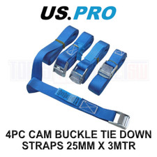 US PRO 4pc Cam Buckle Tie Down