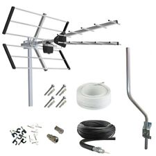 DIGITAL TV AERIAL KIT FREEVIEW INDOOR OUTDOOR LOFT SHED CARAVAN 4/5G High Gain